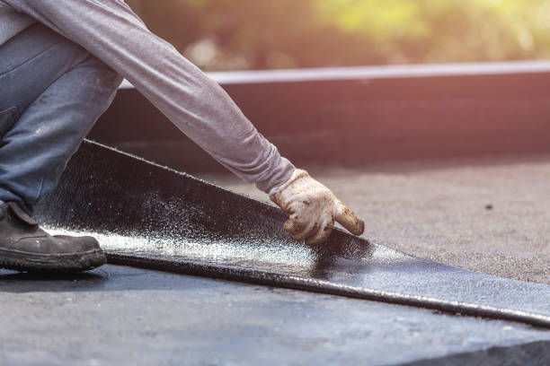 Professional Basement Waterproofing technician working in Rosemount, OH
